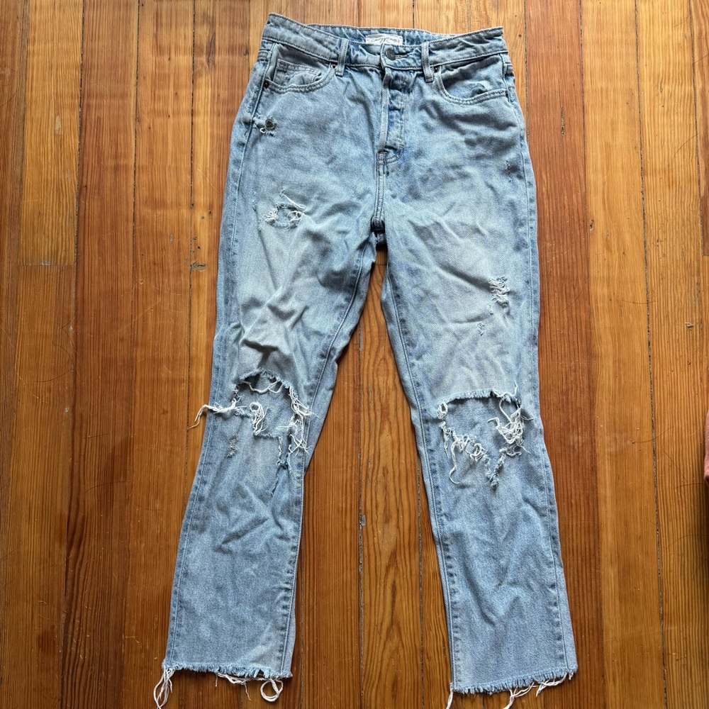 Carly Jean Los Angeles Blue Straight Leg Jeans